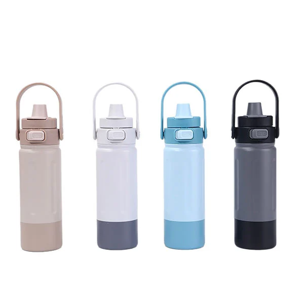 Športová fľaša z nehrdzavejúcej ocele s rukoväťou